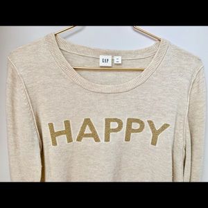 Gap, very lightweight sweater “Happy” Small